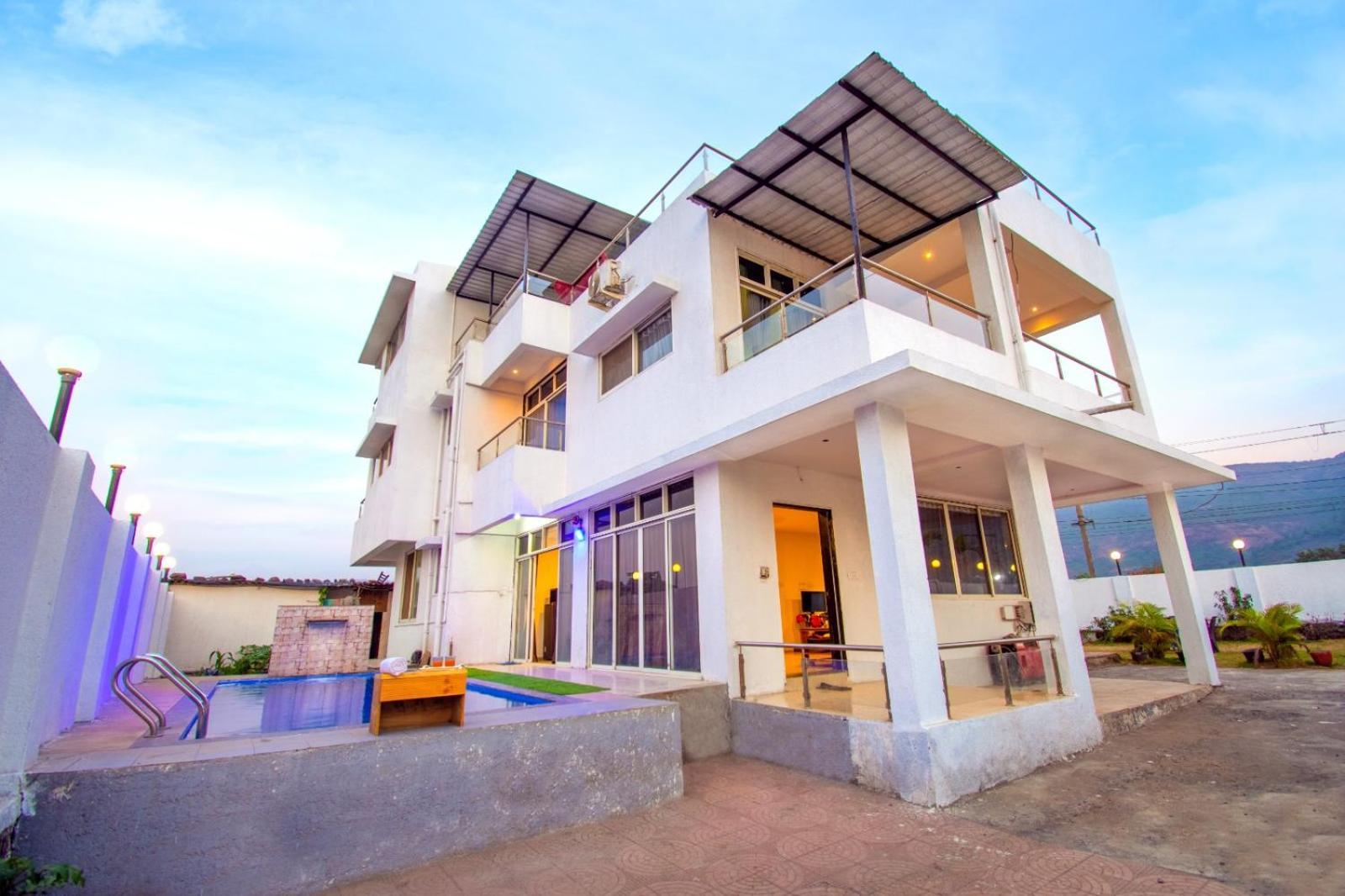 لونافالا Empyrean Stay Ll 6Bhk Ll Royal Bramha Palace Ll Pvt Pool Ll المظهر الخارجي الصورة